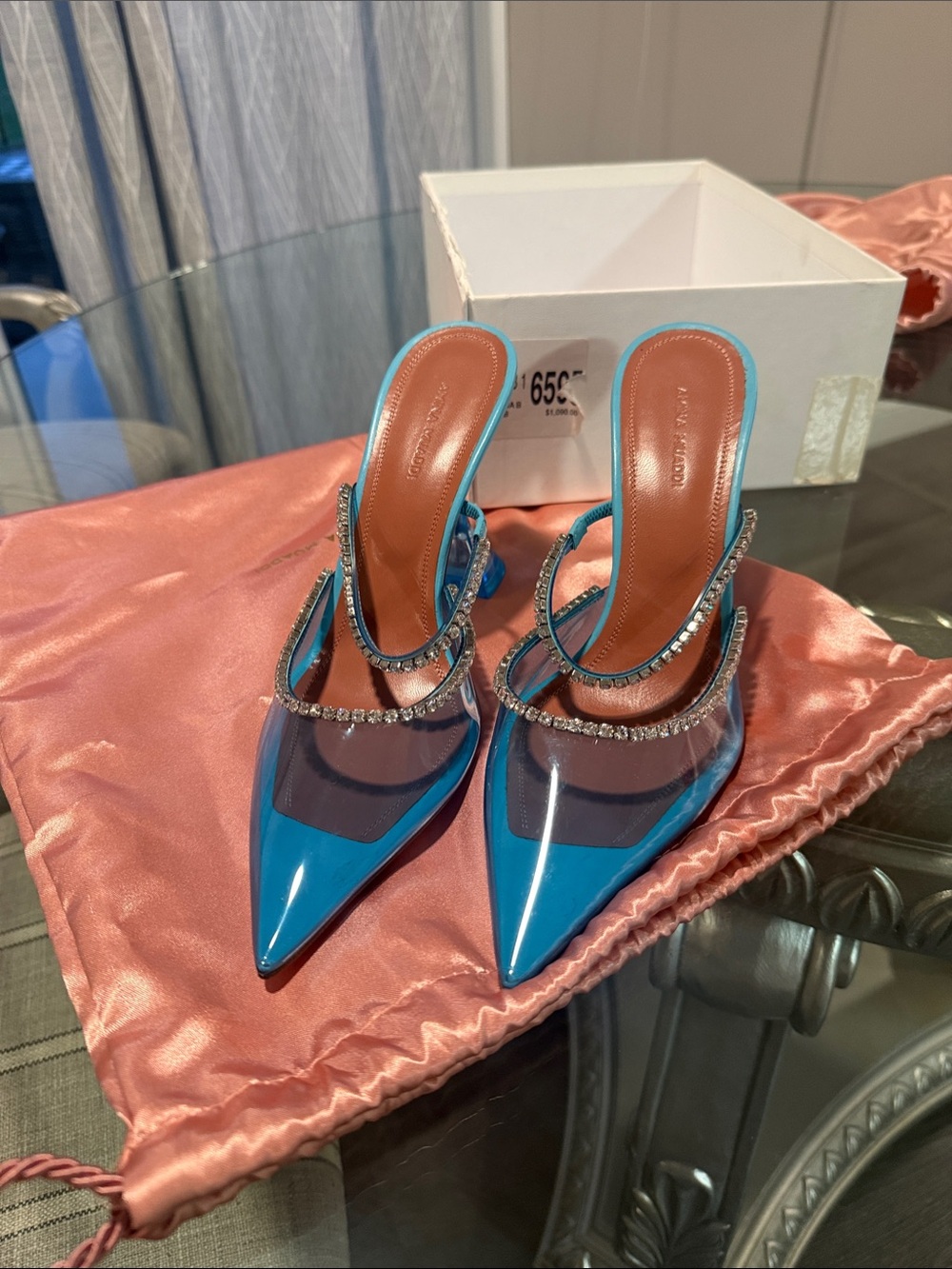 GILDA EMBELLISHED HEEL AMINA MUADDI
